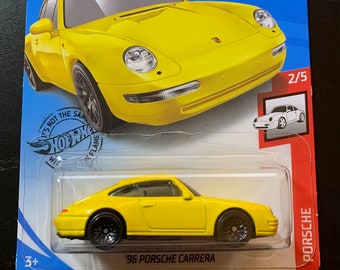 Hot Wheels 1996 Porsche Carrera-yellow With Black Wheels Long - Etsy Canada Hot Wheels 1996 Porsche Carrera-yellow With Black Wheels Long - Etsy Canada