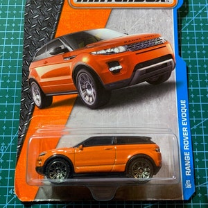 Matchbox 2015 Range Rover Evoque- Orange With Black Roof-MBX Metal 2015 Long Card -Hard to Find Collector Miniature Model 1/64