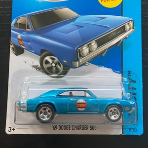Hotwheels 1969 Dodge Charger 500 Hot Wheels Diecast Model Car 