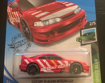 HOT WHEELS FAST AND FURIOUS GRAPHIC REMIX CUSTOM ACURA INTEGRA SEDAN GSR JBY45 e