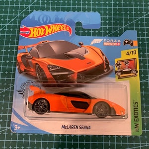 Hot Wheels Mclaren Senna-short Card Orange-forza 4-HW Exotics-hard