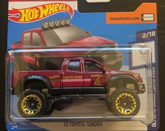 Hot Wheels 2010 Toyota Tundra-Red-Olympic Games Tokyo 2020-Hard to Find Collector Miniature Model 1/64