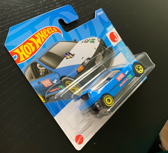 Hot Wheels Honda Civic Custom-blue With White Hood-short Card
