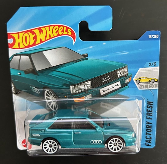 Hot Wheels 1987 Audi Quattro- Turquoise/blue With Black Interior