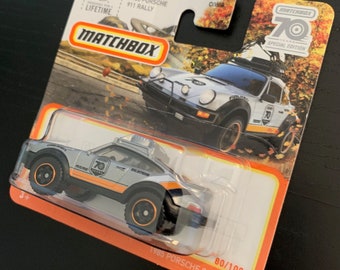 Miniature Matchbox 1/64 Porsche 911 Rally #66/100 édition 2019 - Loose - Neuf