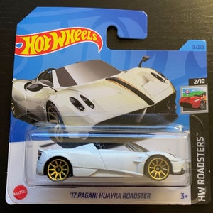 Hot Wheels 2017 Pagani Huayra Roadster-Weiß-Kurzkarte-HW Roadster-Schwer zu finden Sammler Miniatur Modell 1/64