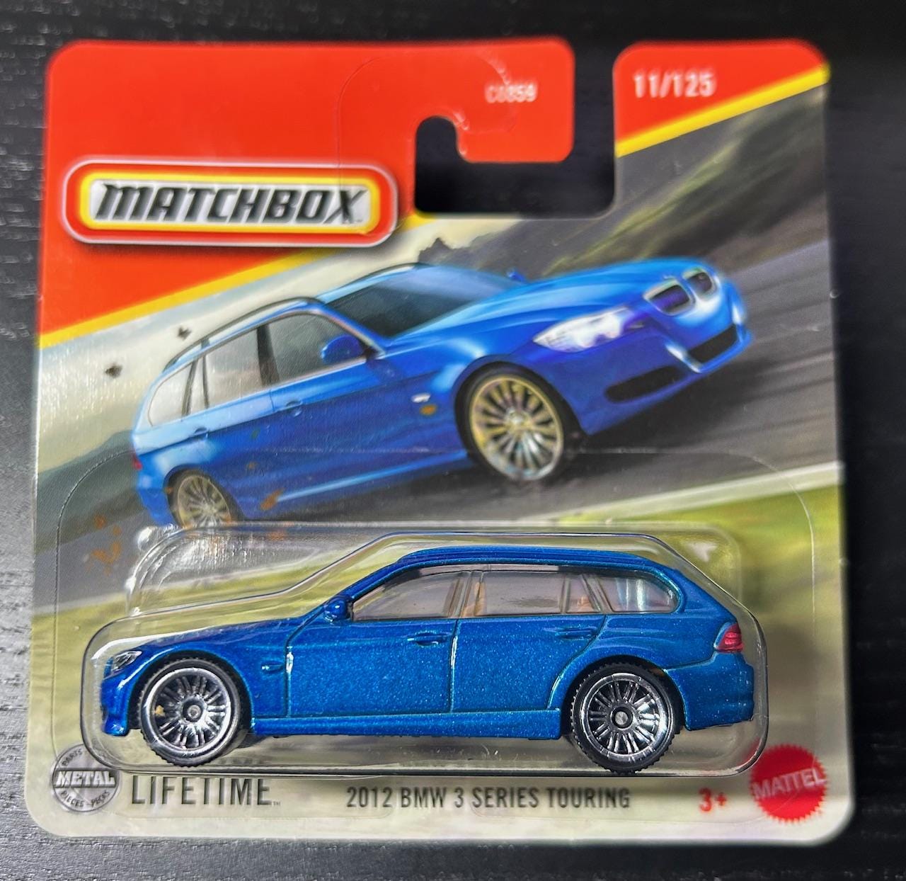 Matchbox 2012 BMW 3 Series Touring (E90)- Blue With Tan Interior