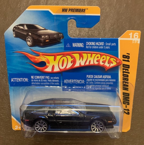 Hot Wheels 1981 Delorean Dmc-12-black With Grey Interior-2010 HW