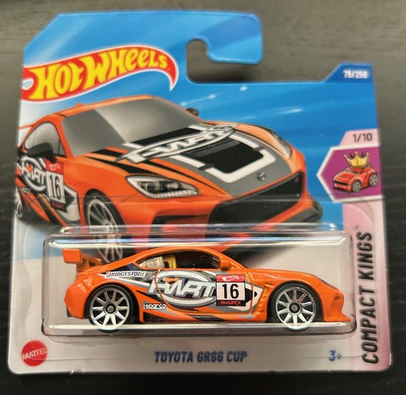 Hot Wheels Toyota GR86 Cup-orange With Silver Wheels-short Card