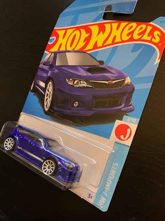 【非売品】SUBARU冊子　Days with Six Stars Hot Wheels Subaru WRX STI- Blue Long Card-hw J-imports-hard