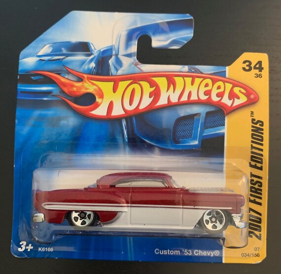 Hot Wheels 1953 Chevrolet Custom-red and White-2007 First Edition