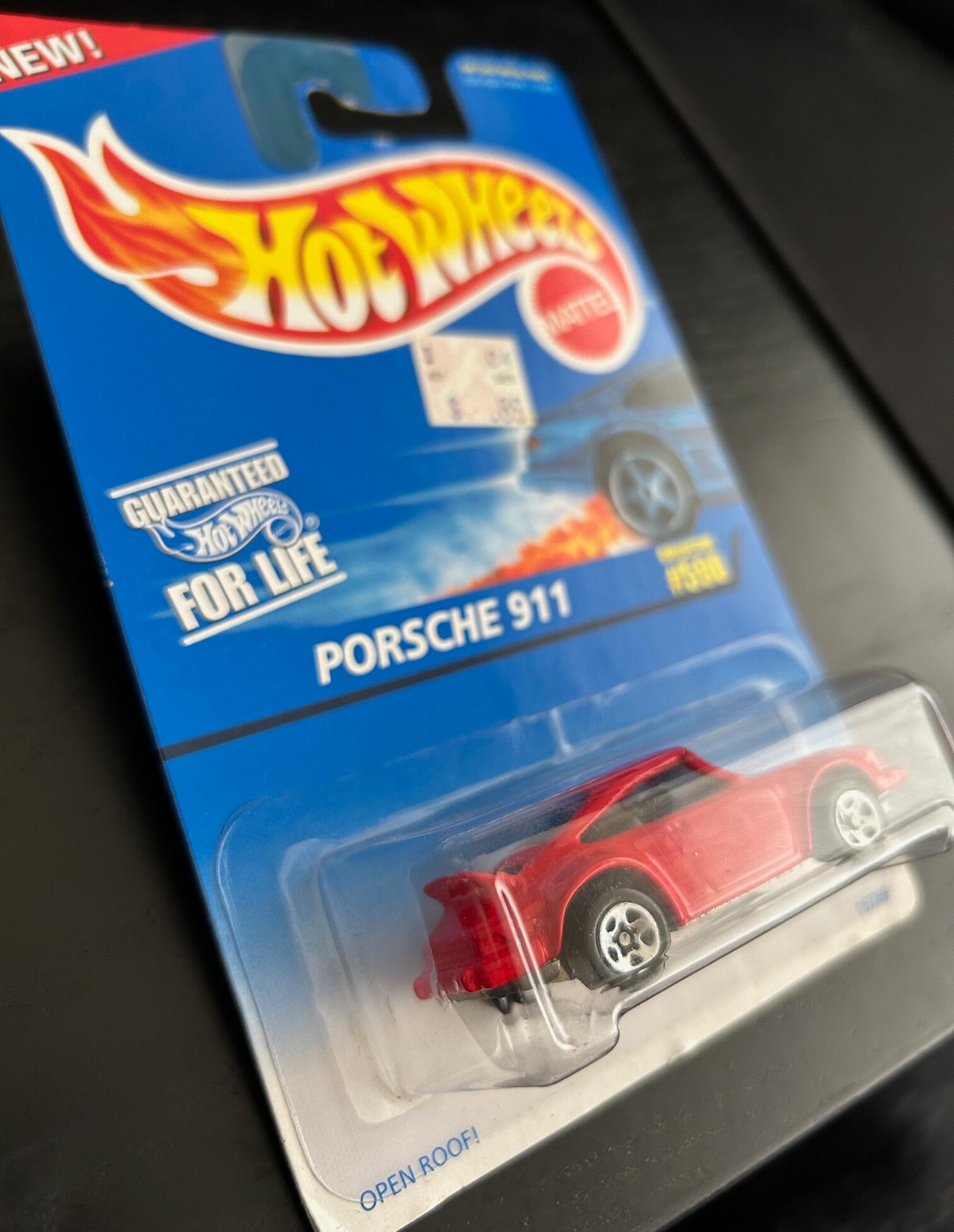 Hot Wheels Porsche 911- Red With Black Interior-1995 Edition- Long
