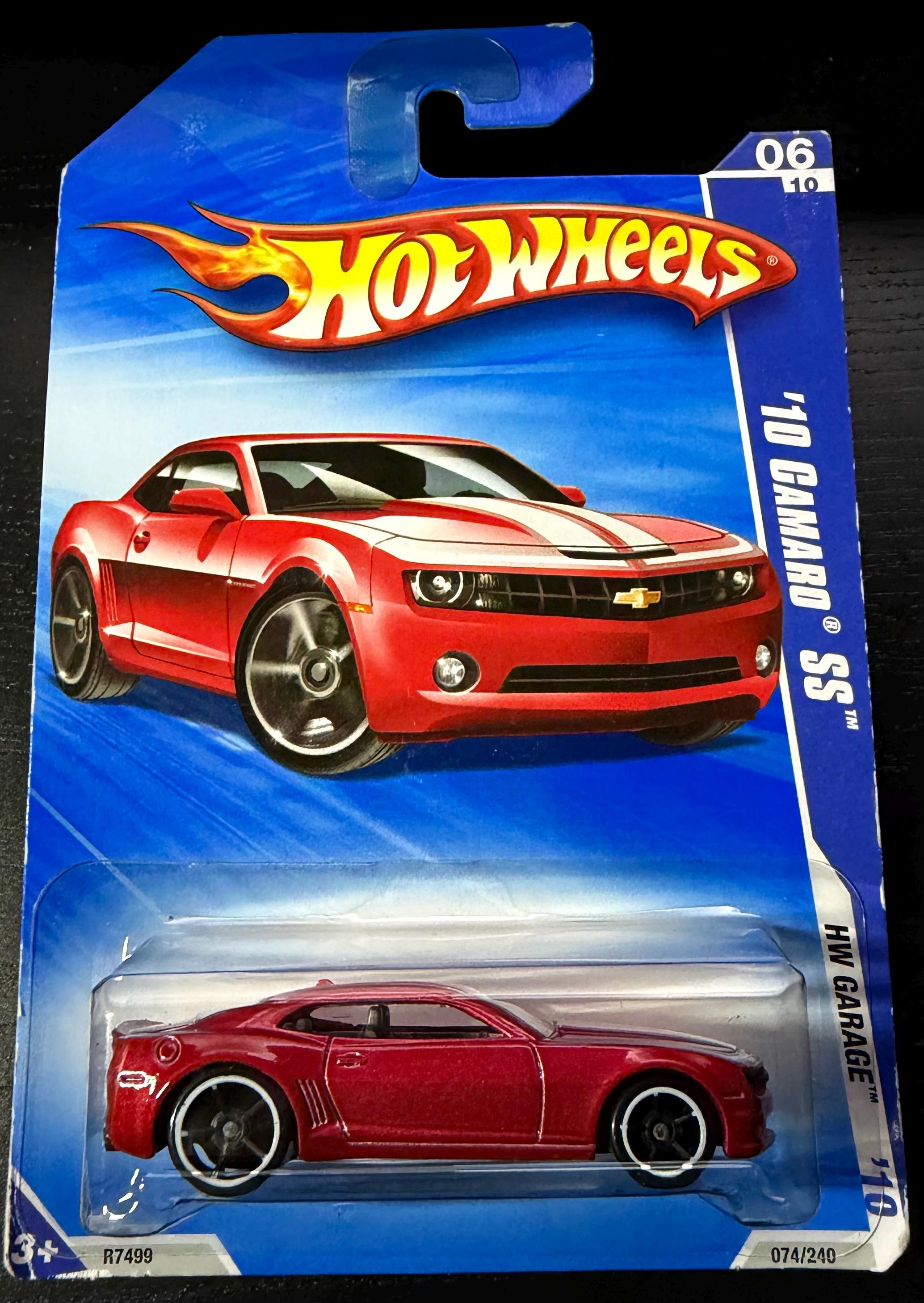Hot Wheels 2010 Chevrolet Camaro Ss-red With White Stripes-2010 HW