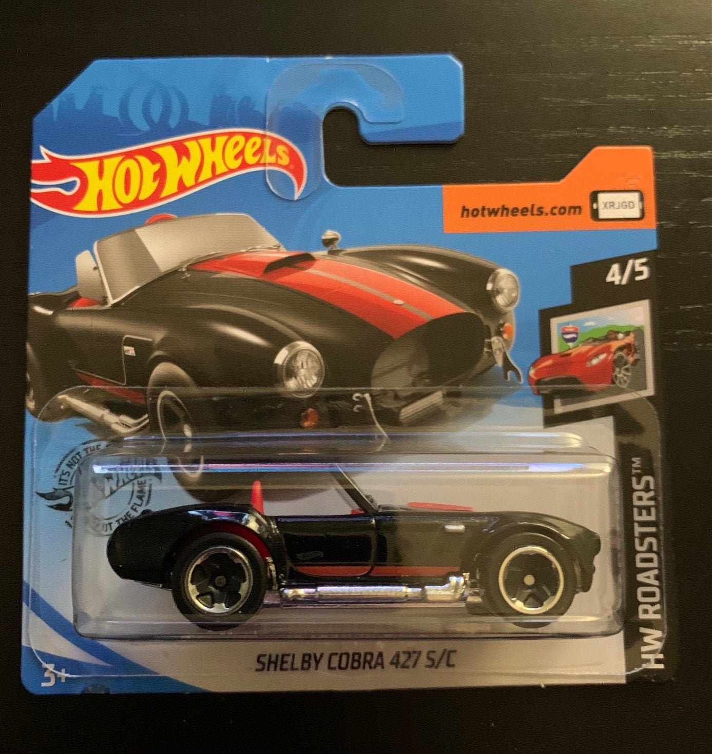 Hot Wheels Shelby Cobra 427 S/c-black With Red Stripes-hw - Etsy
