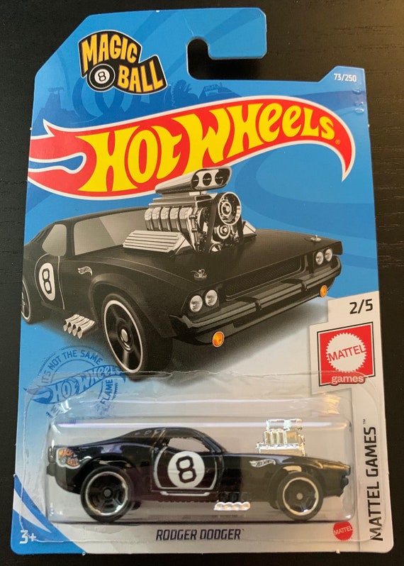 Hot Wheels Rodger Dodger 8 Ball-black Long Card-mattel Games