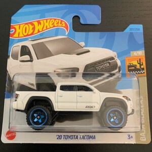 Hot Wheels 2020 Toyota Tacoma-white With Black Interior- Short Card ...