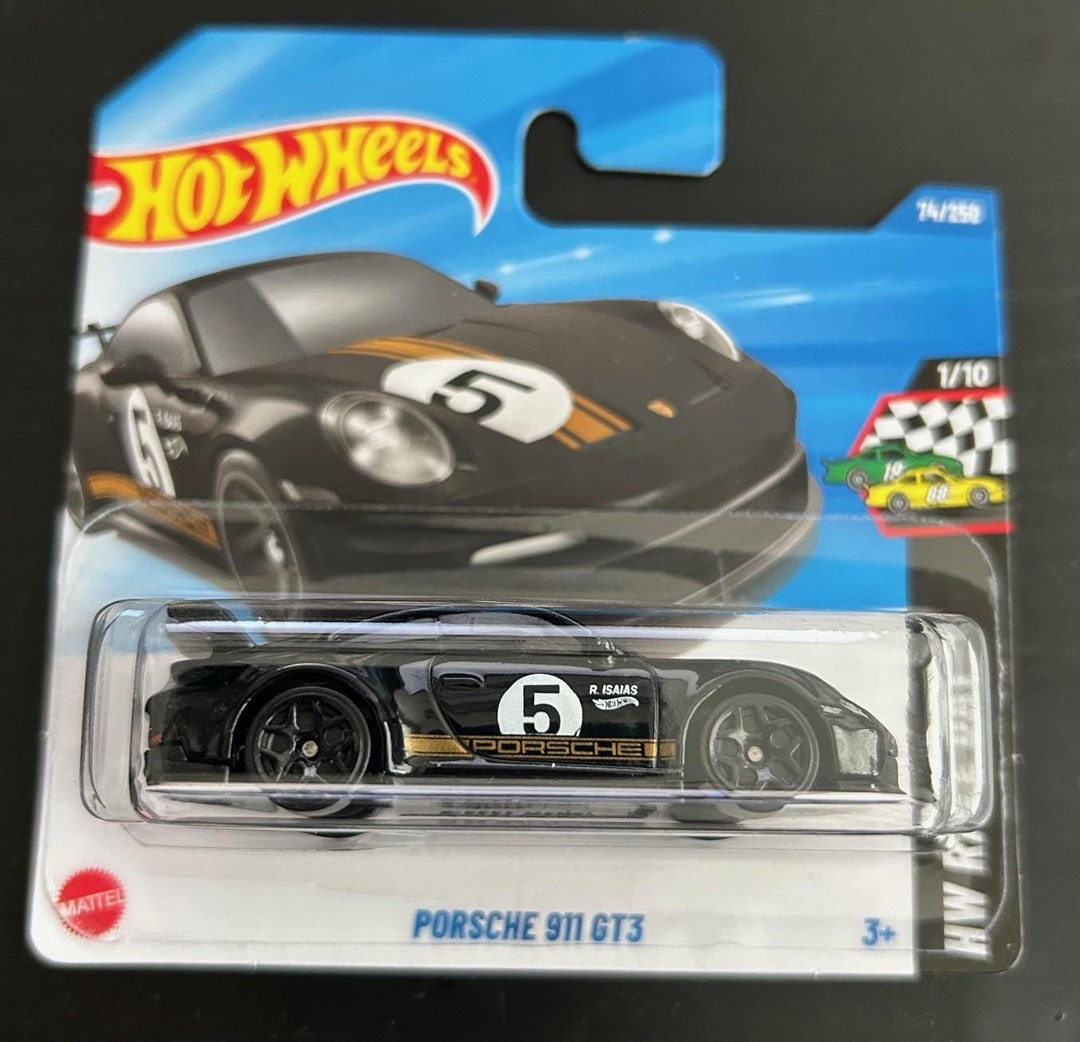Hot Wheels Porsche 911 GT3 Noire 2022 - Série HW Factory Fresh - Neuve D'usine 10/10 - Carte Courte