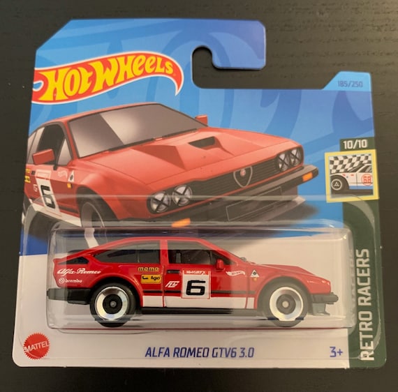 Hot Wheels Alfa Romeo GTV6 3.0-red With Black Interior-short