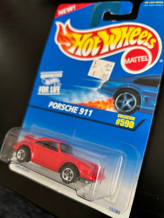 Hot Wheels Porsche 911- Red With Black Interior-1995 Edition- Long