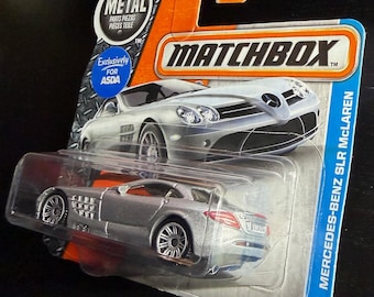 Matchbox Mercedes-benz SLR Mclaren-silver-short Card-hard to Find