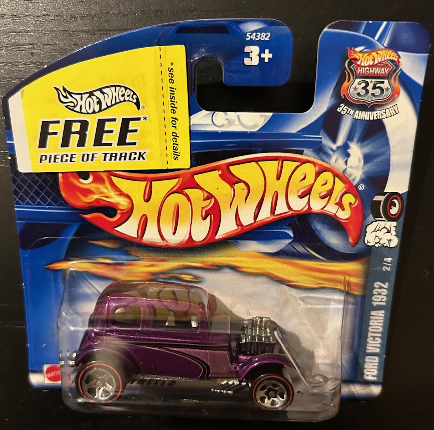 Hot Wheels 1932 Ford Victoria-purple With Redline Wheels-2002