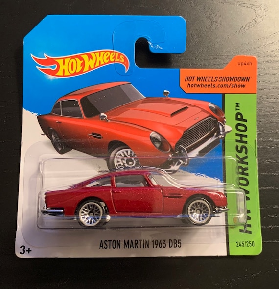 Hot Wheels 1963 Aston Martin Db5-red-short Card-2014 HW Workshop