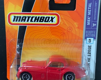 Matchbox Jaguar XK120 Se-vintage Jag-red-2007 MBX Metal-hard to