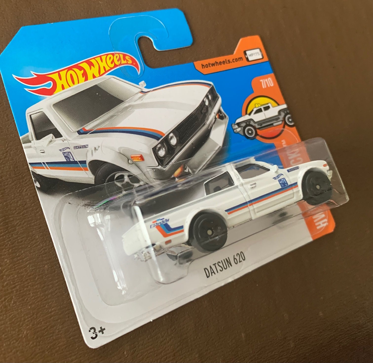 ホットウィール ダットサン 620 日産ピックアップ - ホワイトと