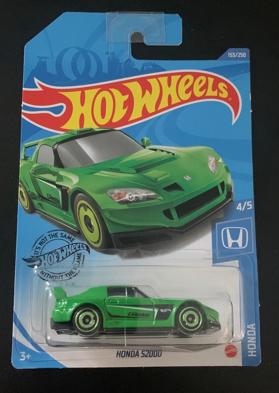 Hot Wheels Honda S2000-green With Green Wheels Long Card-hard to