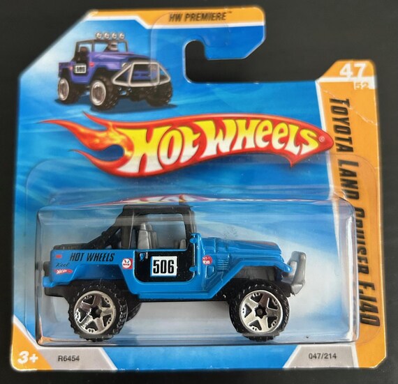 Hot Wheels Toyota Land Cruiser FJ40- Blue With Black Cage-short