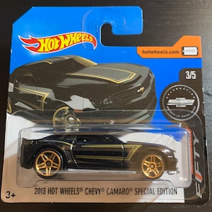 Hot Wheels 2013 Chevrolet Camaro Special Edition-black With Gold