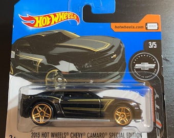 Hot Wheels 2013 Chevrolet Camaro Special Edition-black With Gold