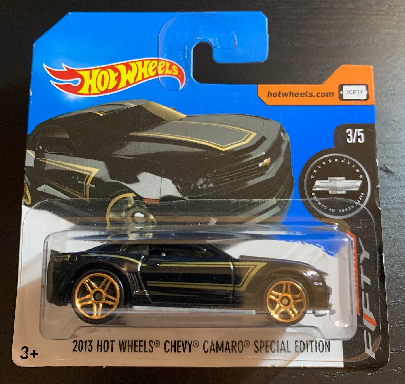 Hot Wheels 2013 Chevrolet Camaro Special Edition-black With Gold