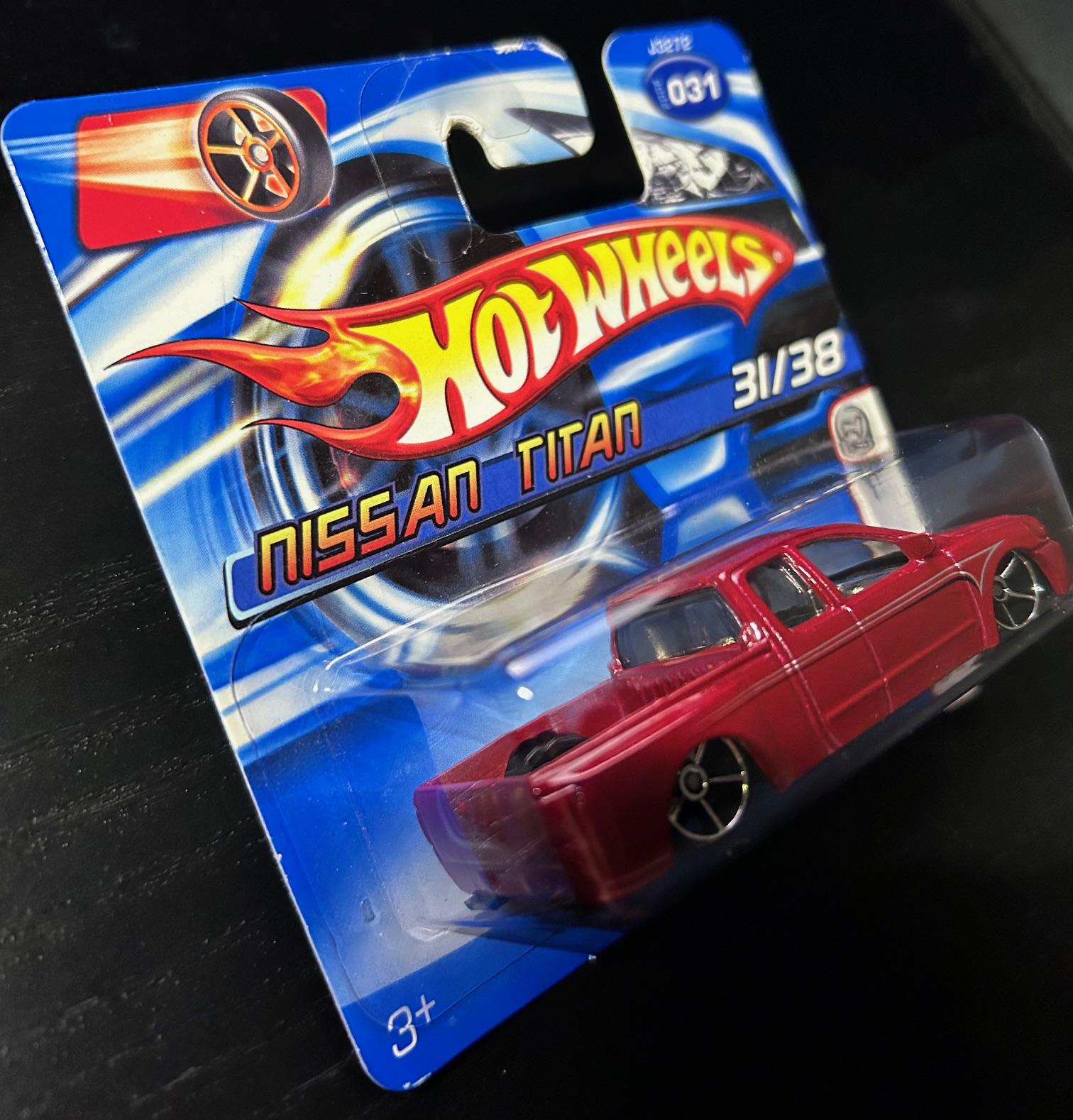 Hot Wheels Nissan Titan-burgundy/red With Chrome Interior-2006