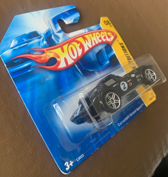Hot Wheels Corvette Grand Sport- Black With White Stripe