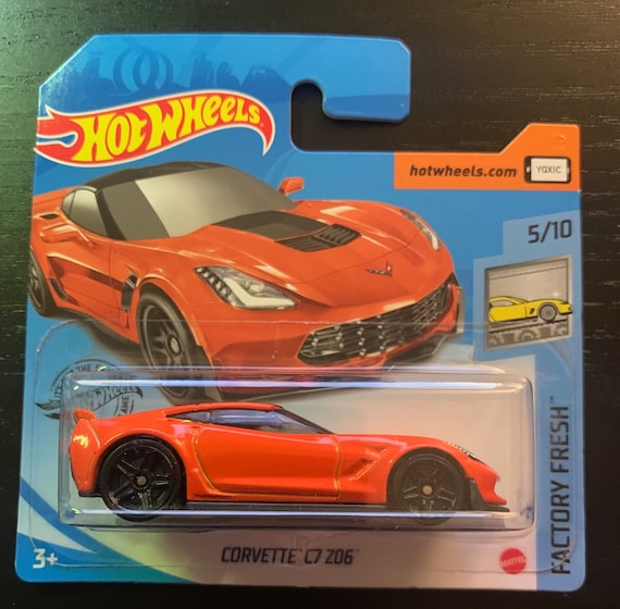 Hot Wheels Corvette C7 Z06-orange-factory Fresh-short Card-hard to
