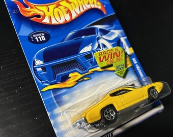 Hot Wheels 1971 Plymouth Gtx-yellow With Black Hood-2002-long Card