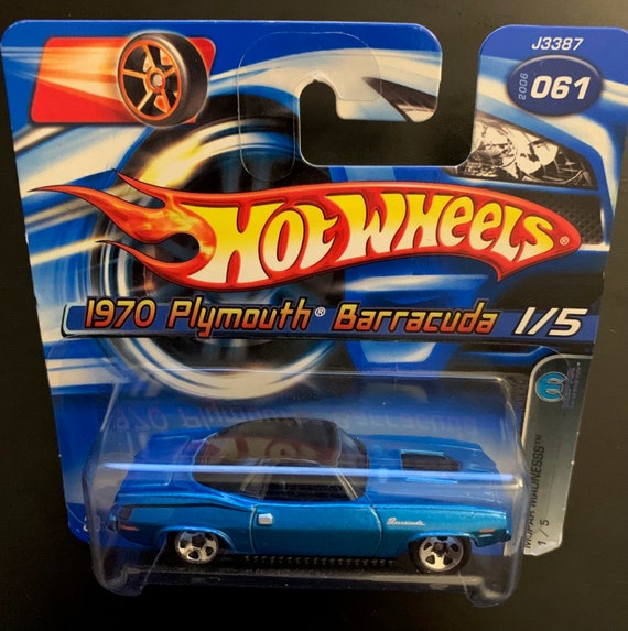Hot Wheels 1970 Plymouth Barracuda-blue With Black Interior- Short