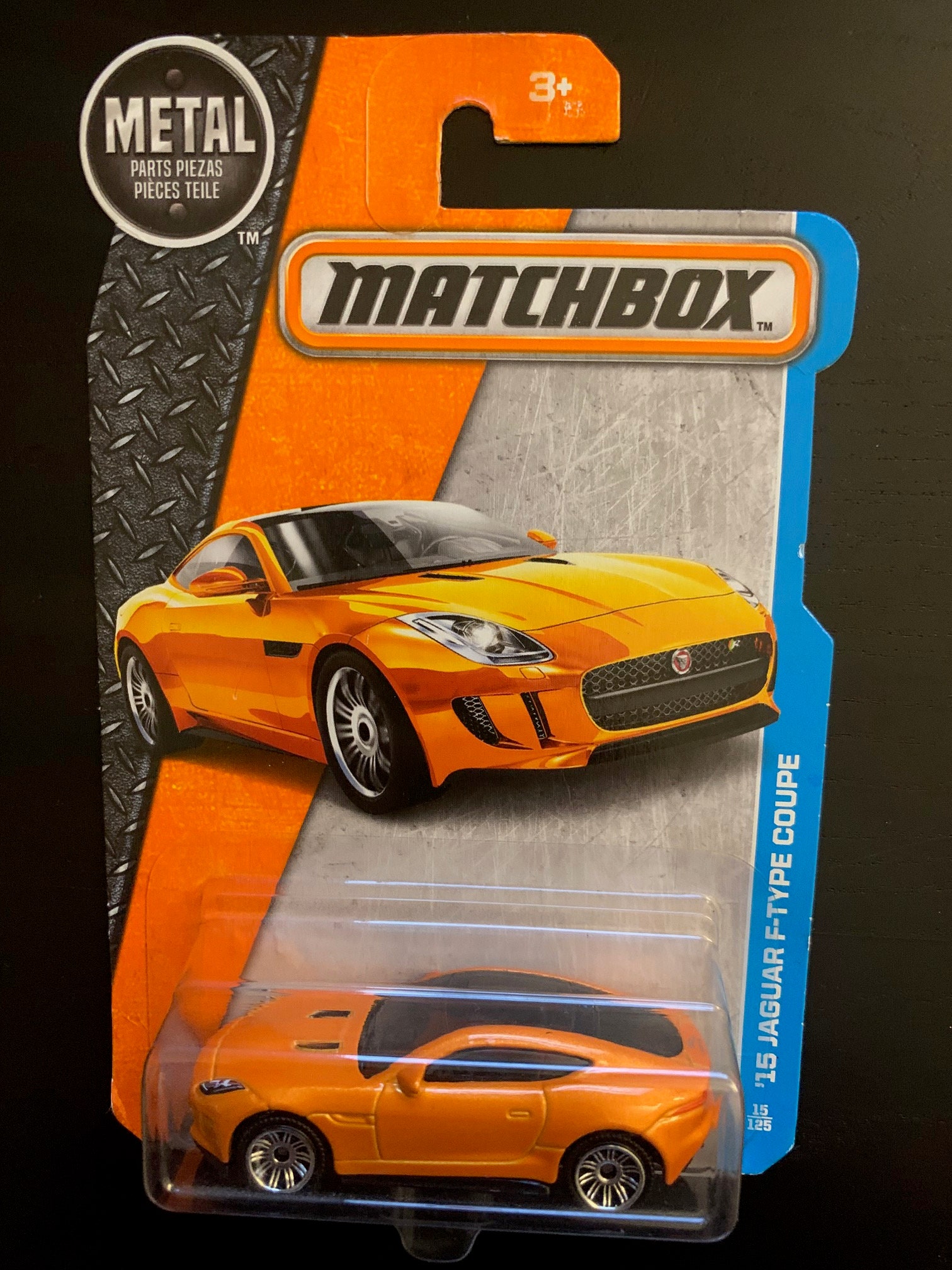 Matchbox 2015 Jaguar F-type Coupe-orange With Black Interior-long