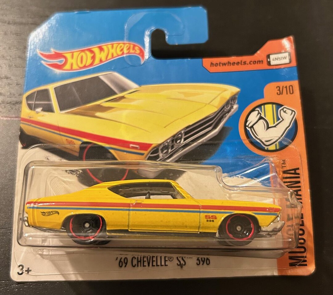 ホット ホイール 1969 シボレー シェベル SS 396 - イエロー、ブラック