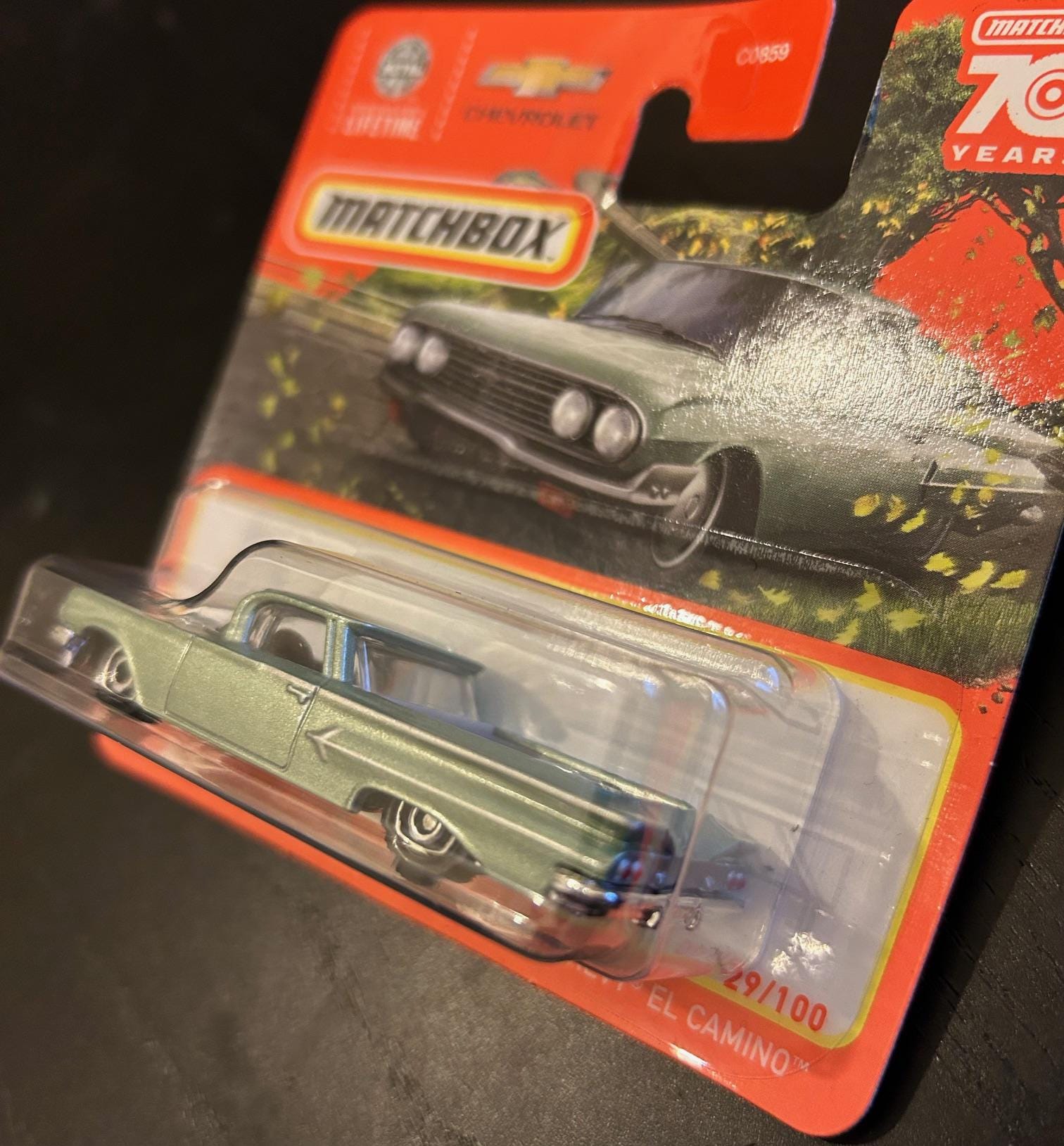 Matchbox 1960 Chevrolet El Camino-light Green With Grey Interior