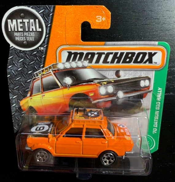 Matchbox 1970 Datsun 510 Rally-orange With Black Interior-short