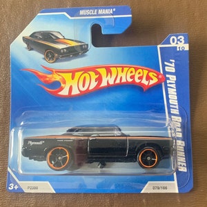 Hot Wheels 1970 Plymouth Road Runner-black With Gold Stripes-2009