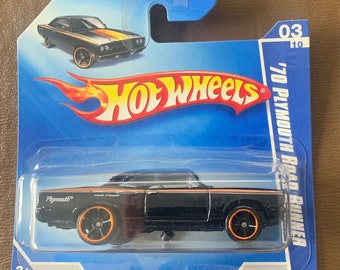 Hot Wheels 1970 Plymouth Road Runner-black With Gold Stripes-2009