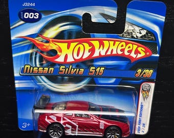 Hot Wheels Nissan Silvia (s15)-burgundy With Black Hood-2006 First