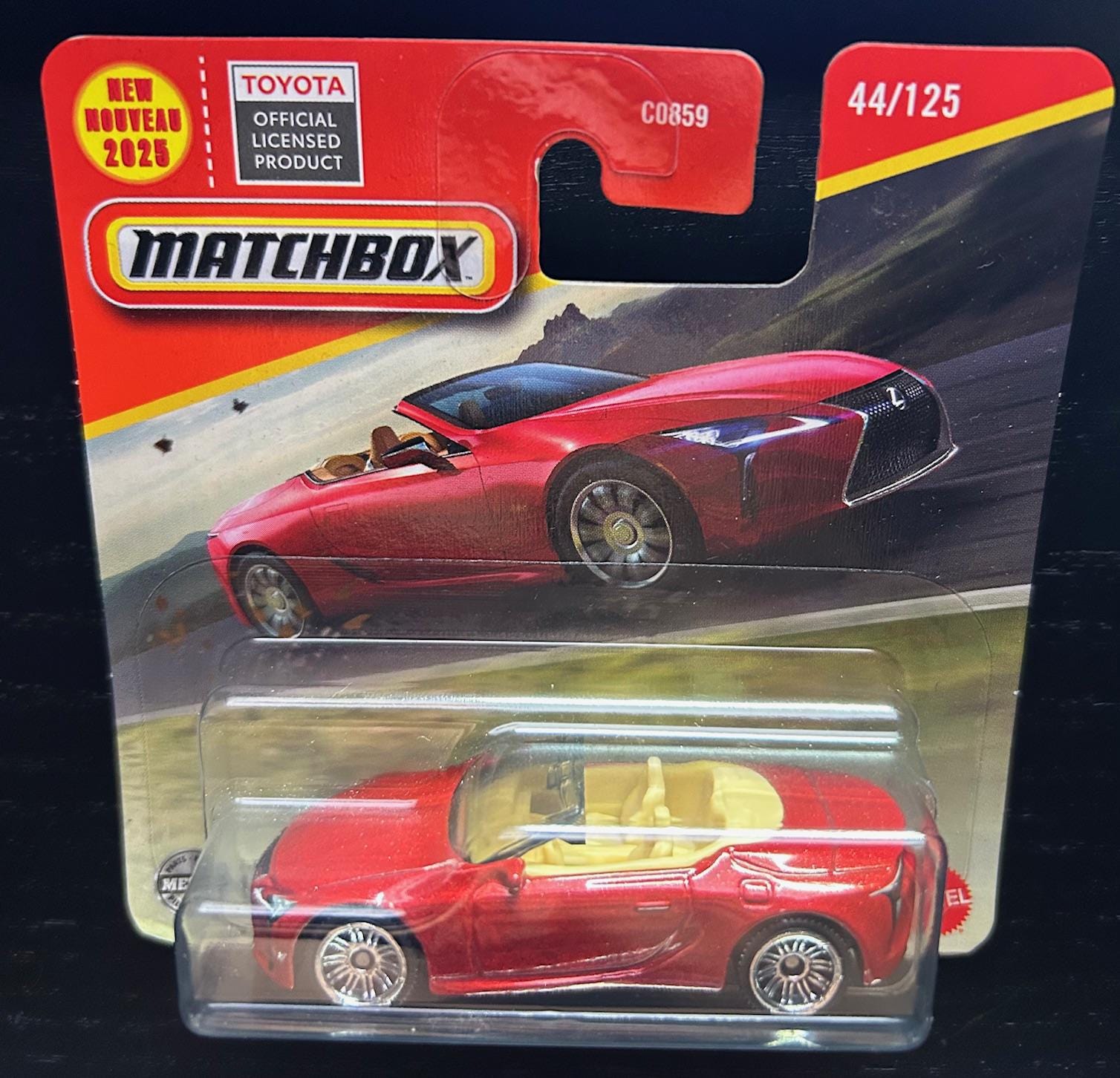 Matchbox 2021 Lexus LC500- Red With Tan Interior-short Card -hard