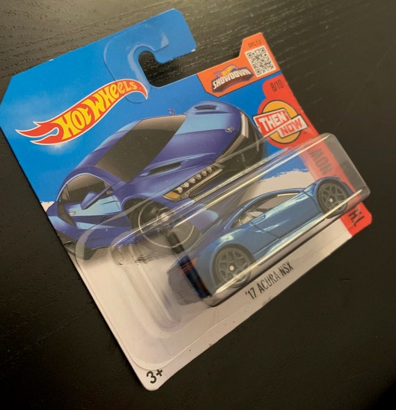 Hot Wheels 2017 Acura NSX-Azul con techo negro-Tarjeta corta