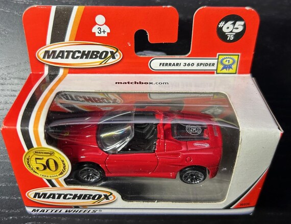 Matchbox Ferrari 360 Spider-red With Black Interior-2002