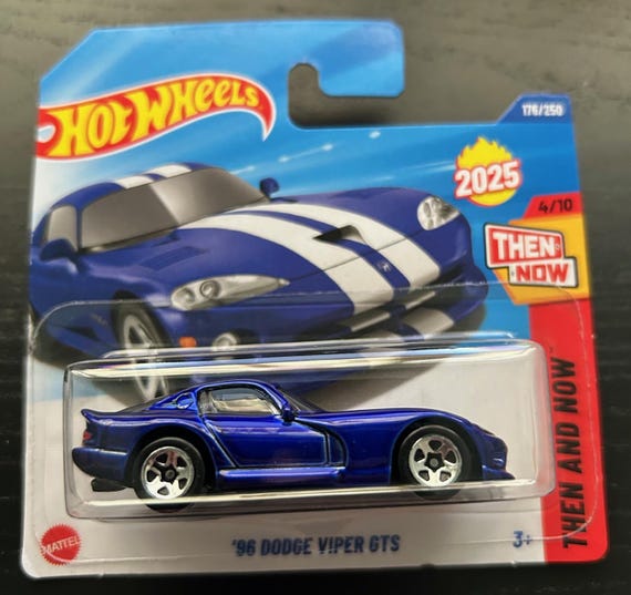 Hot Wheels ニューヨークトイフェア '96　レア Hot Wheels 1996 Dodge Viper Gts-blue With White Stripes-short Card
