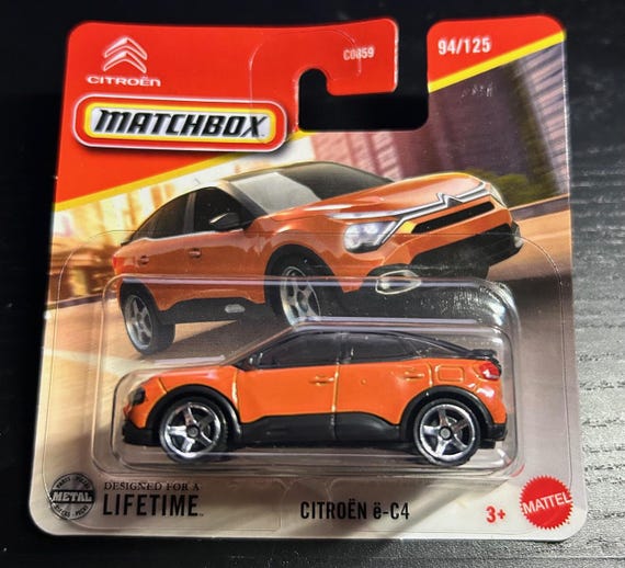 Matchbox 2023 Citroen E-c4 - Orange and Black-short Card -hard to